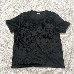 Ardene Black Large Blouse Velvet